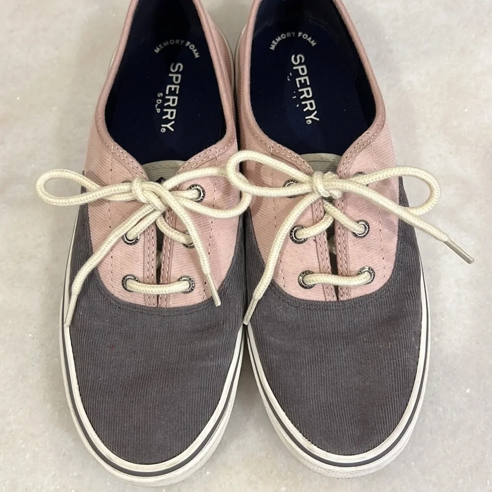 Sperry Gray & Pink Sneaker - Picture 3 of 5